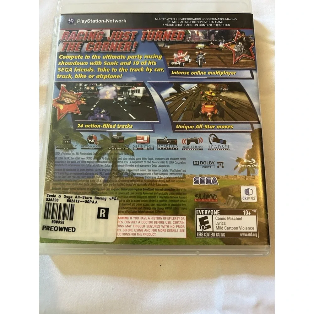 Sonic & Sega All-Star Racing - Sony PlayStation 3   #6 - Picture 2 of 4